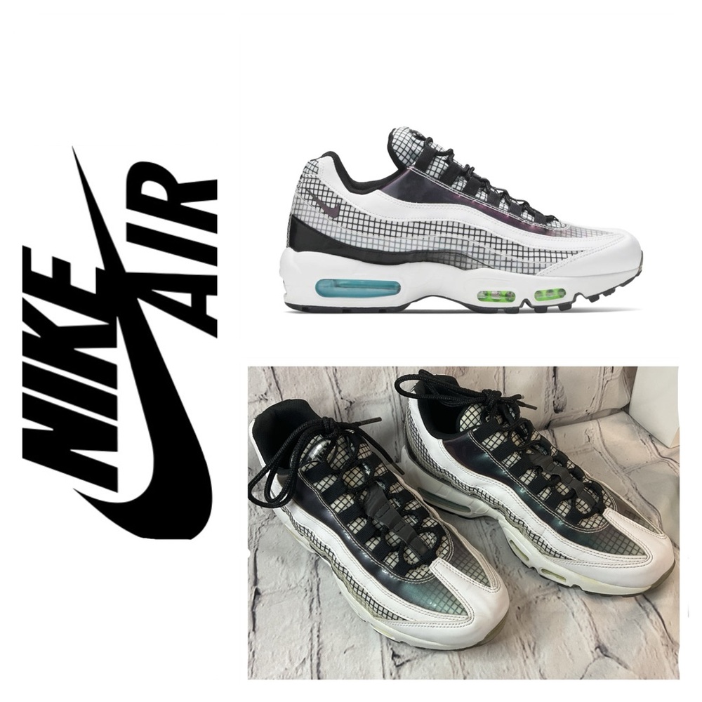 Nike Air Max 95 Checkered Black and White Sneakers